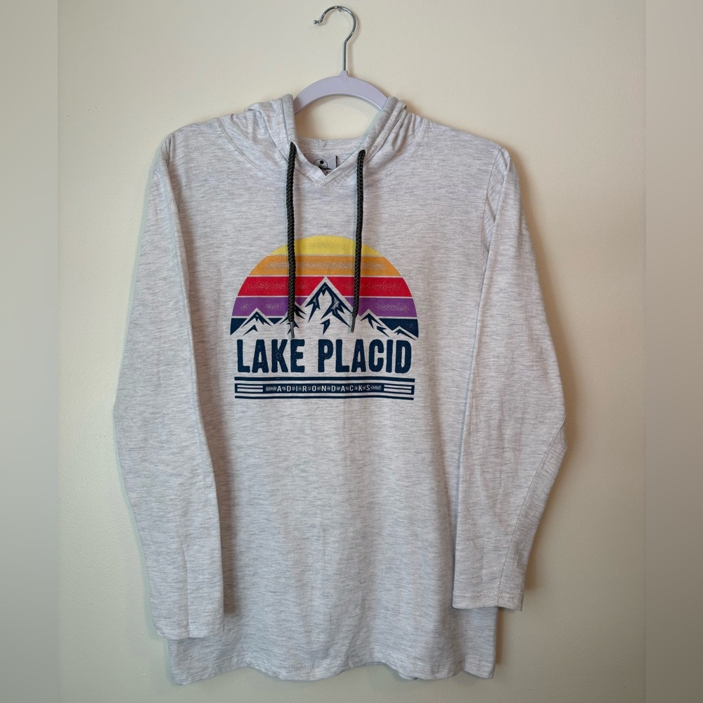 Lake Placid Adirondacks Graphic Hoodie M